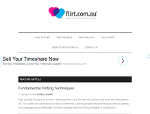 Tablet Screenshot of flirt.com.au